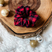 Red Buffalo Plaid Scrunchie