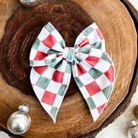 Muted Christmas Checker Whimsy