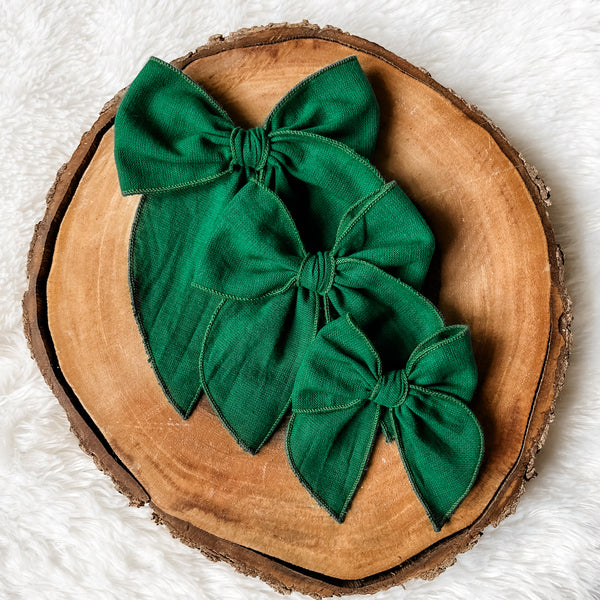 Green Linen Whimsy