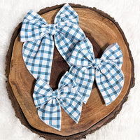 Blue Mini Plaid Whimsy