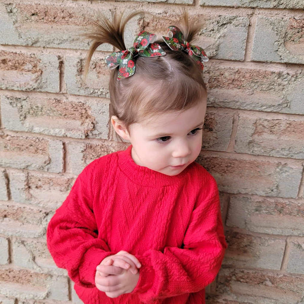 Embroidered Holiday Floral Blakely