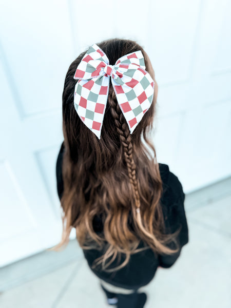 Muted Christmas Checker Whimsy
