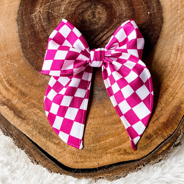 Magenta Checkers Whimsy