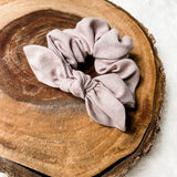 Linen Bow Scrunchie