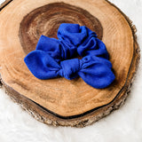 Linen Bow Scrunchie