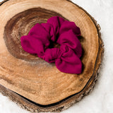 Linen Bow Scrunchie