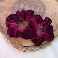 Wine Velvet Scrunchies